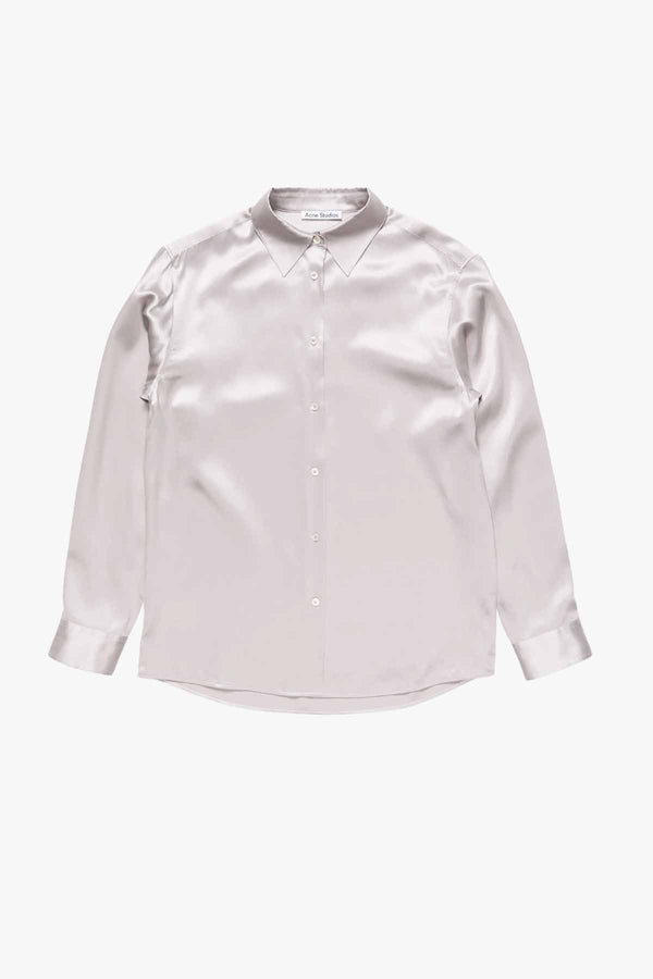Fluid Silk Satin Shirt