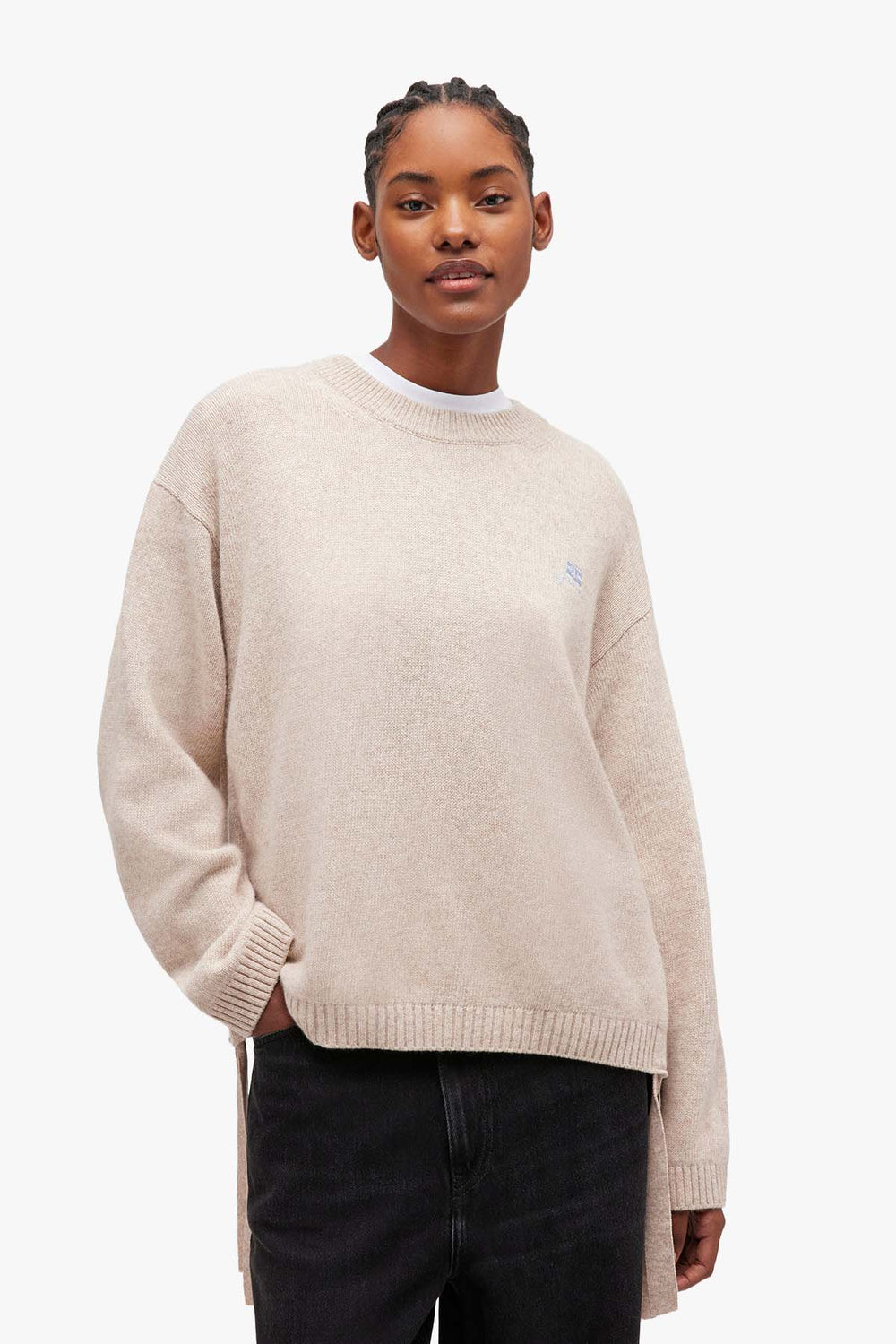 Future Wool Mix Oversized O-neck