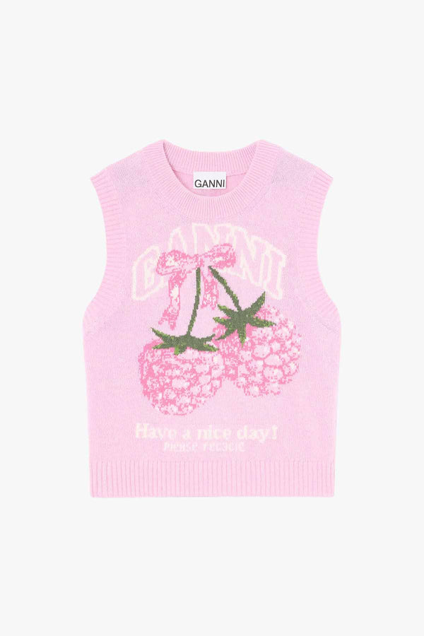 Graphic Wool Vest
