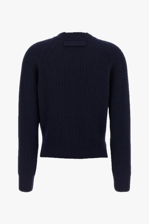 Stepped Hem V-neck Cardigan