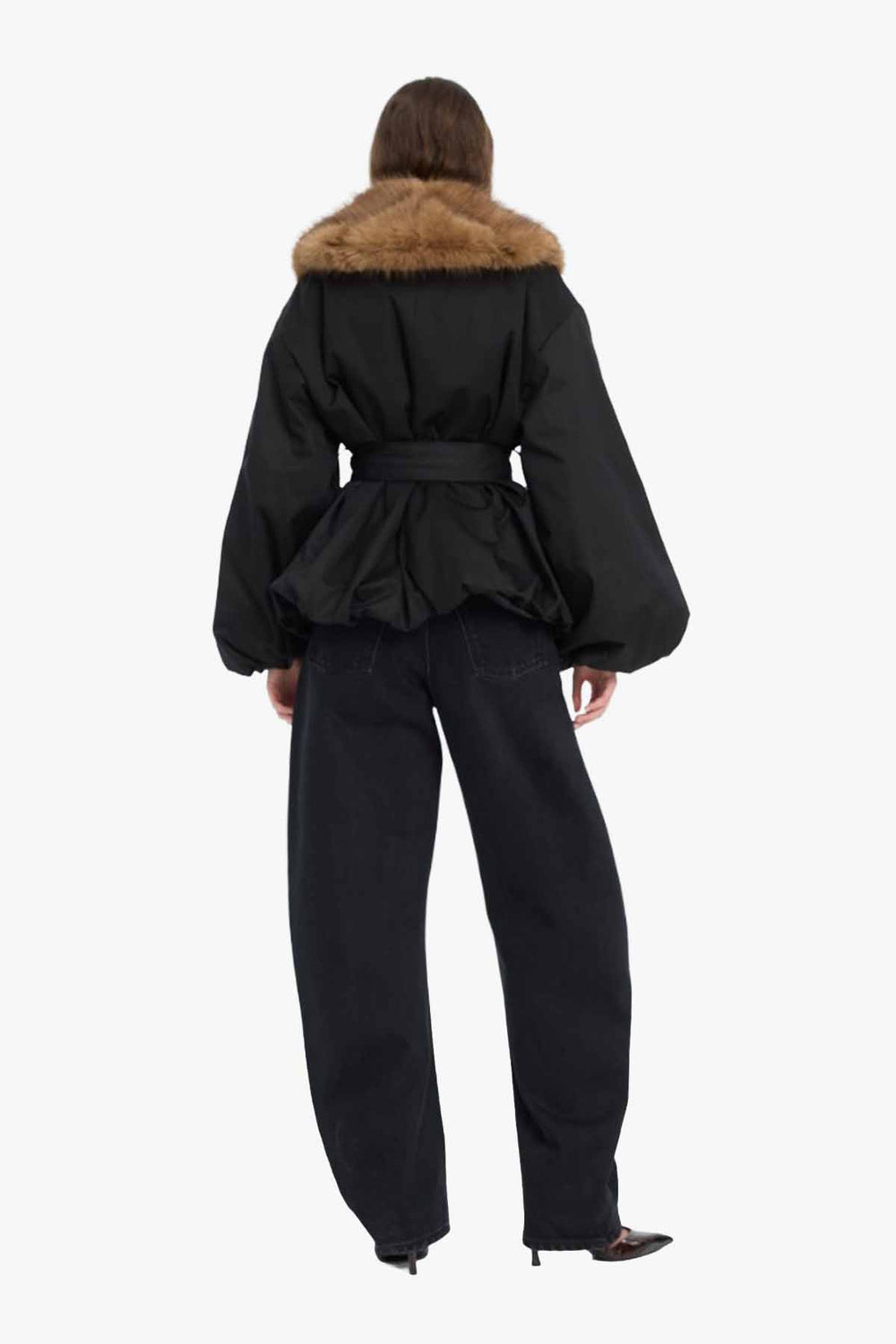 Faux Fur Collar Jacket