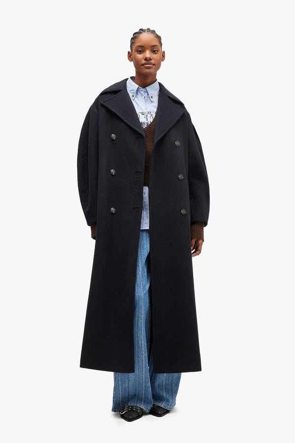 Peacoat Wool Long Coat