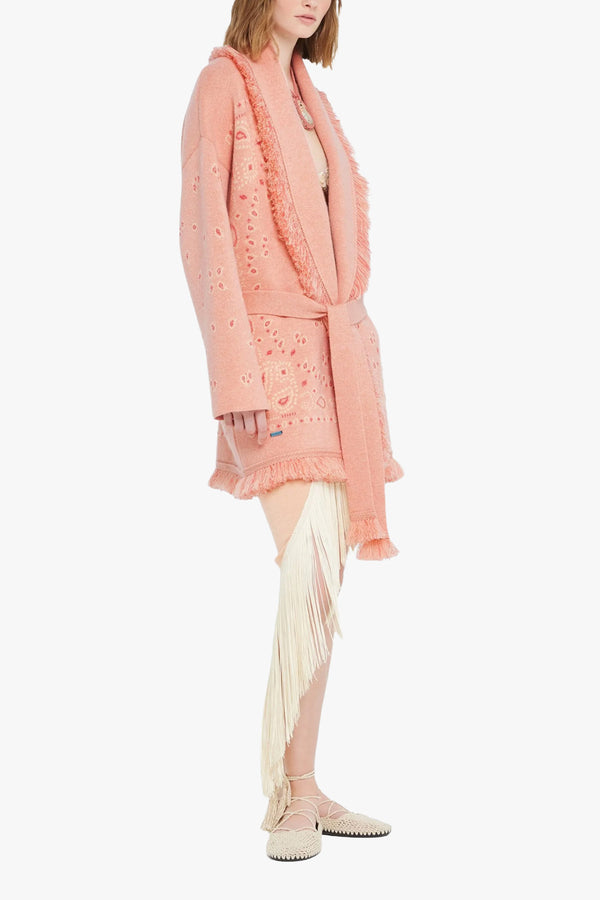 Bandana Jacquard Cardigan