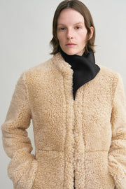 Cinched Shearling Jacket