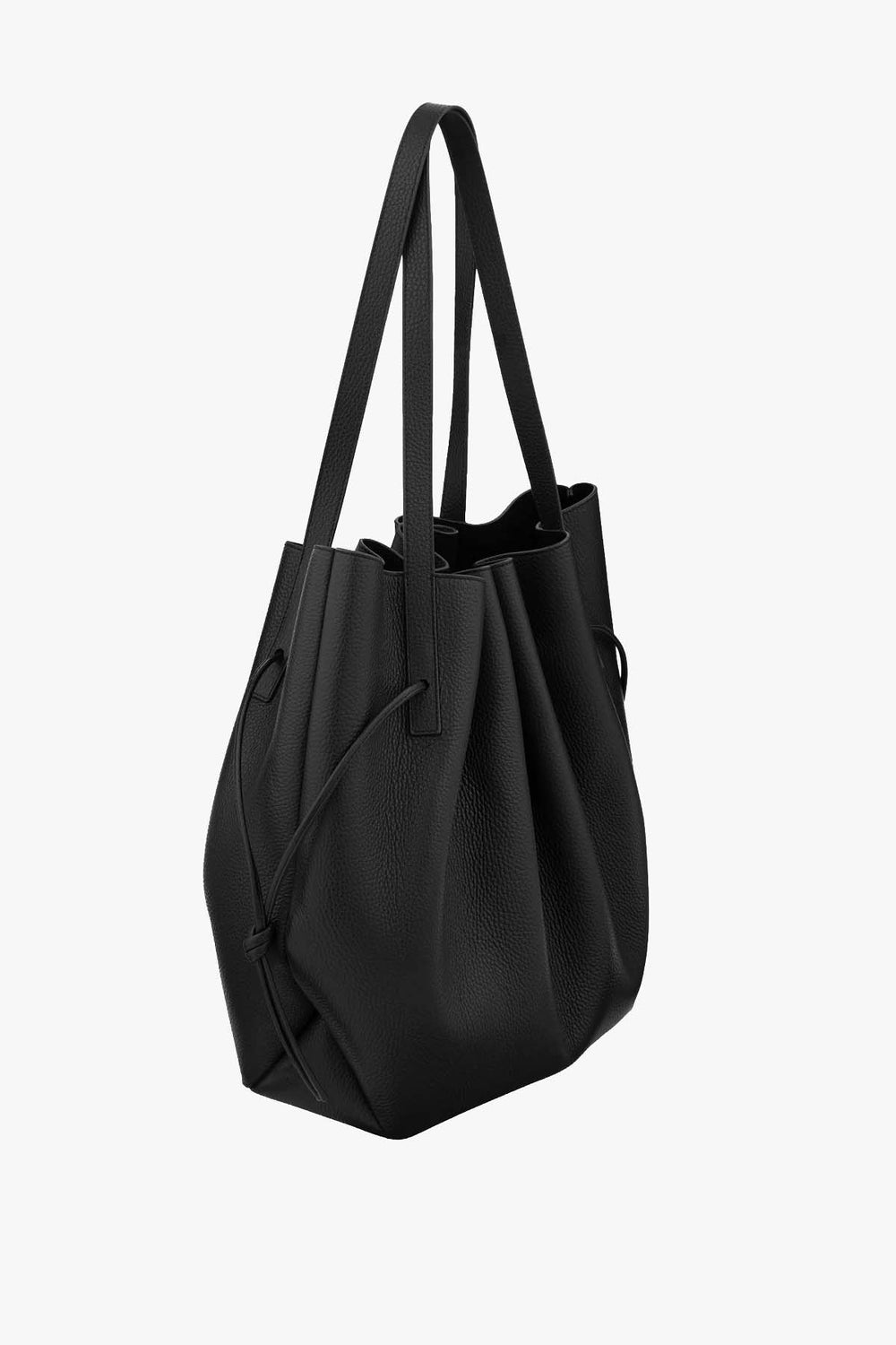 Scallop Tote Pebble Grain Leather