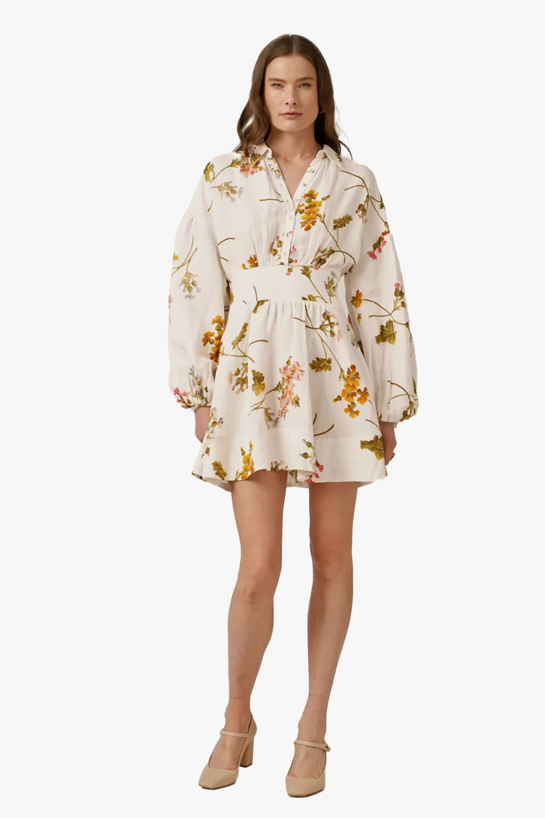 HOLIDAY（ホリデイ）の「LINEN MINI DRESS リネンミニドレス