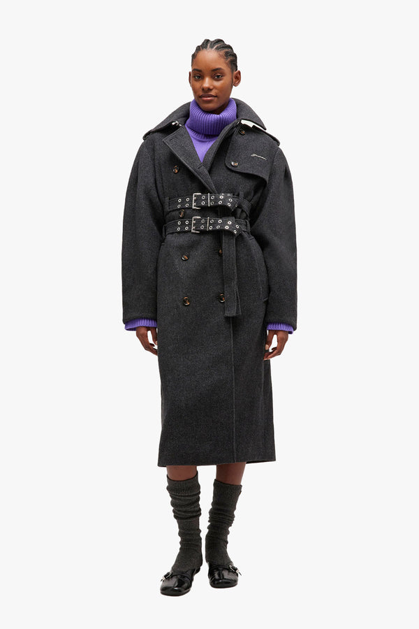 Peacoat Wool Trench