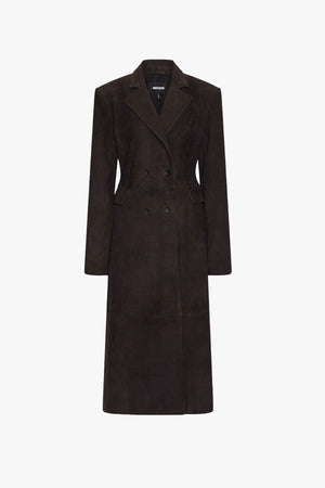 Suede Long Coat