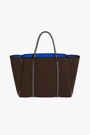 Escape tote in cacao / electric