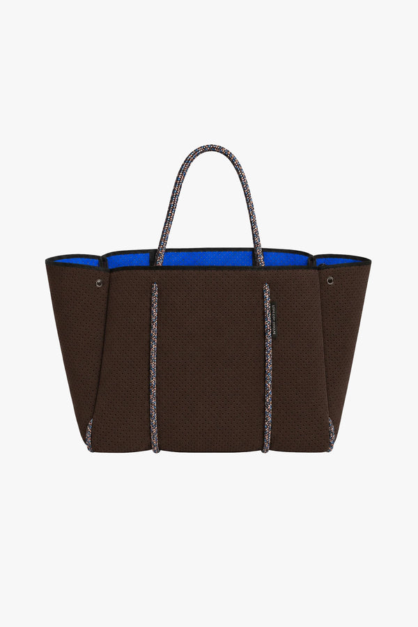 Escape tote in cacao / electric