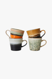 70s Ceramics Cappuccino Mugs (Set of 4)