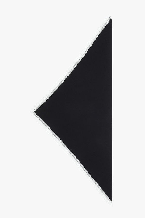 Wool Lace Triangular Scarf
