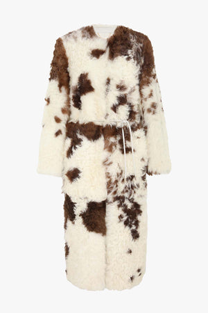 Hypnotic Spot Shearling Coat