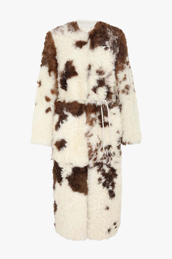Hypnotic Spot Shearling Coat