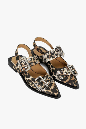 Feminine Buckle Ballerina Print