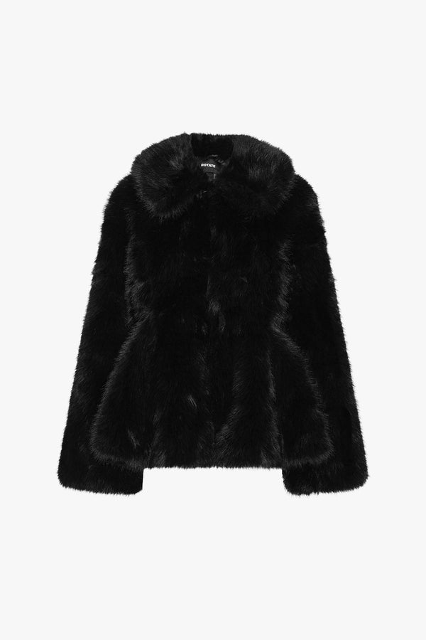 Faux Fur Flared Jacket