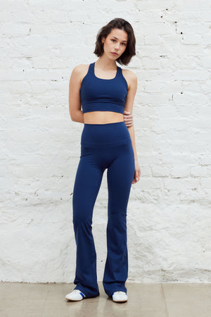 Flare Tights Navy Blue
