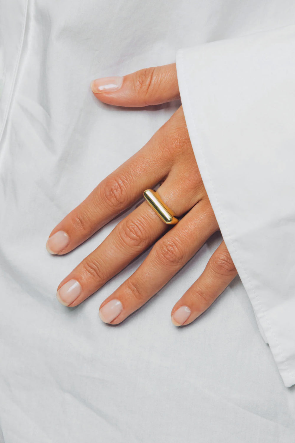 Sculpt Ring Slim Gold