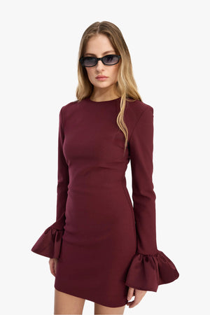 Frill Sleeve Mini Dress