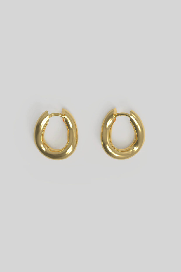 Thorn hoop tiny plated