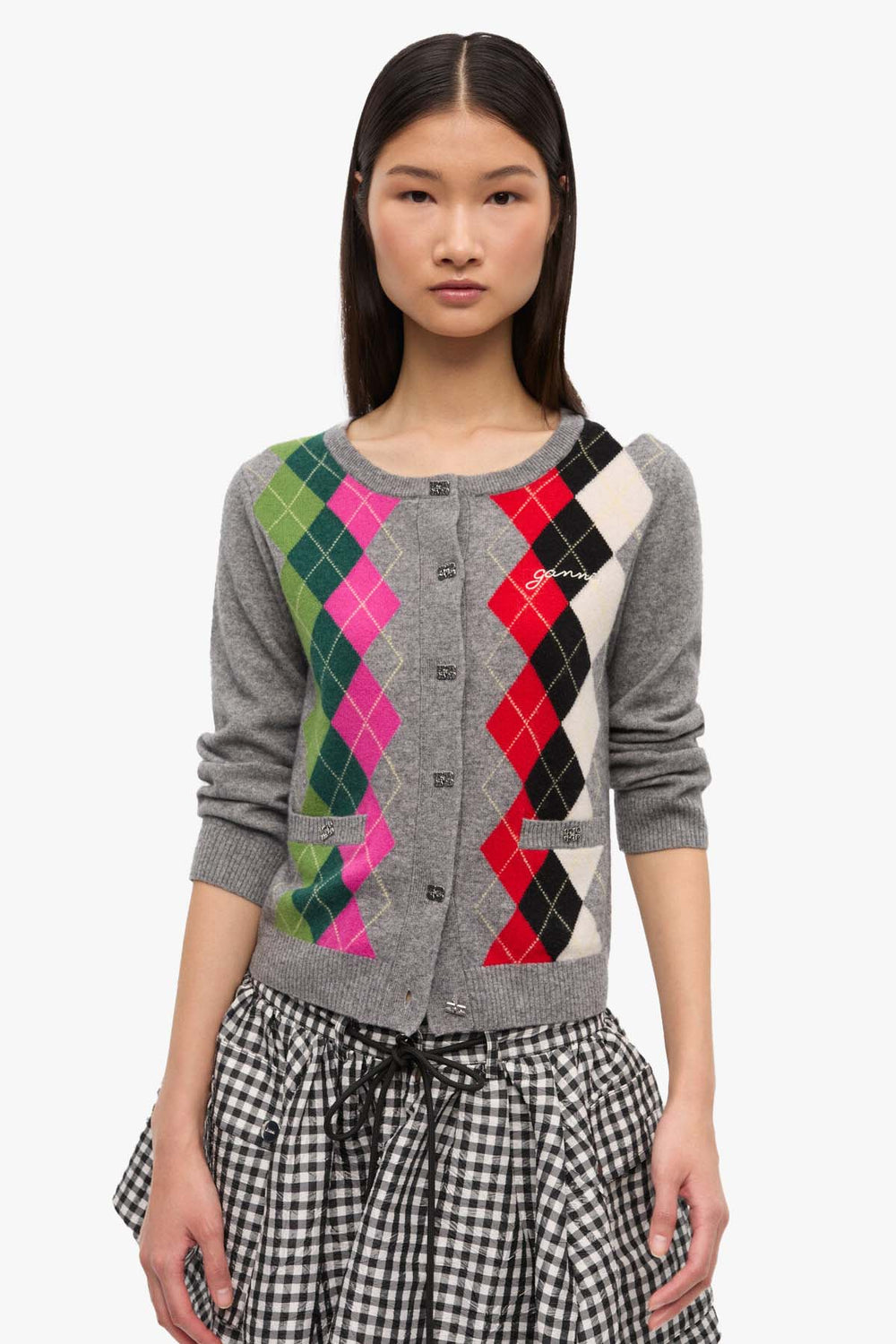 Cashmere Wool Mix Cardigan