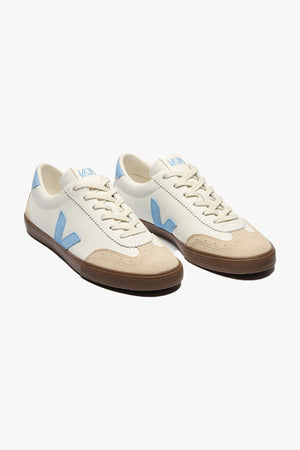 Volley Leather White Aqua