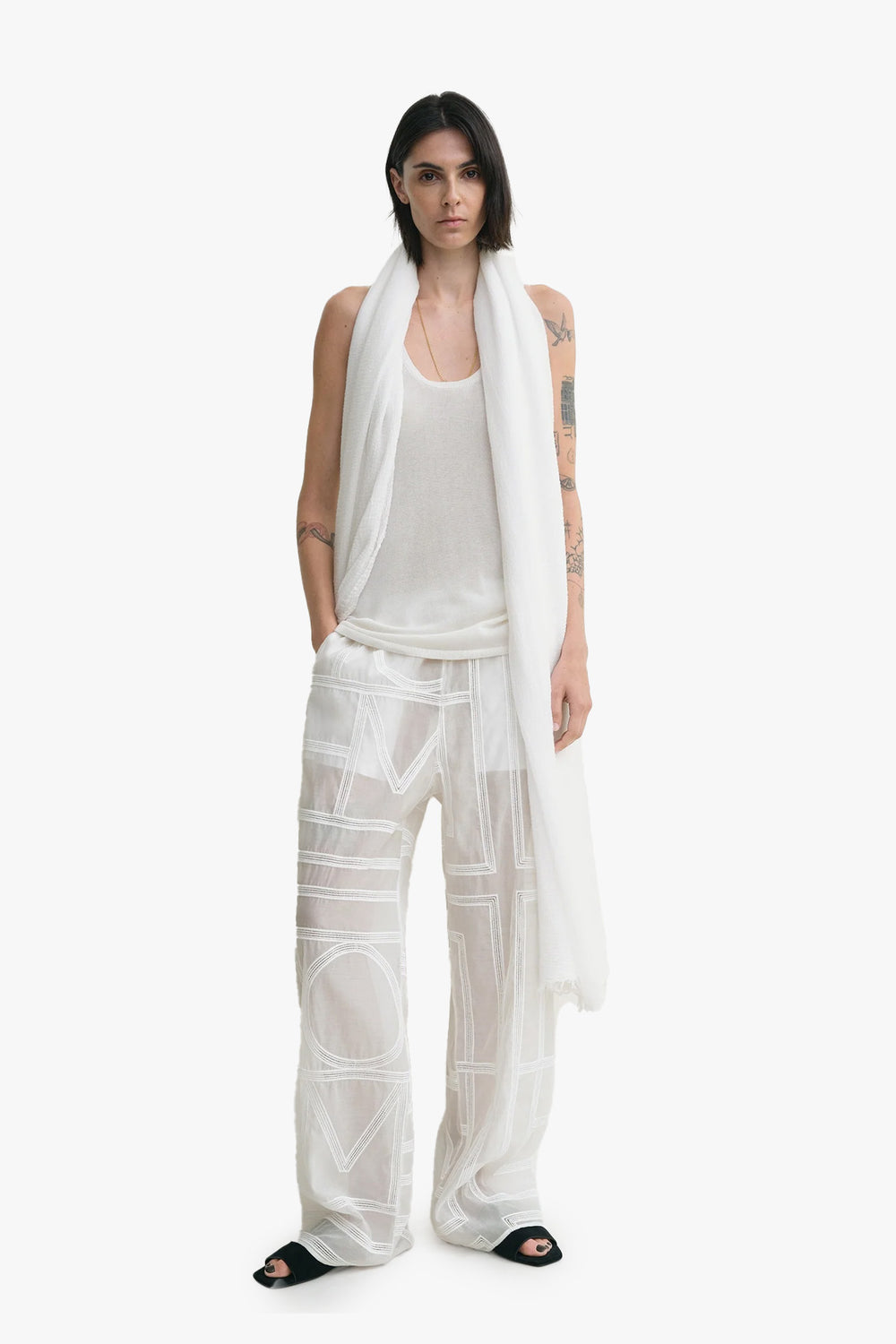 Monogram Crochet PJ Bottoms