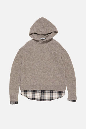 Layered Wool Hoodie