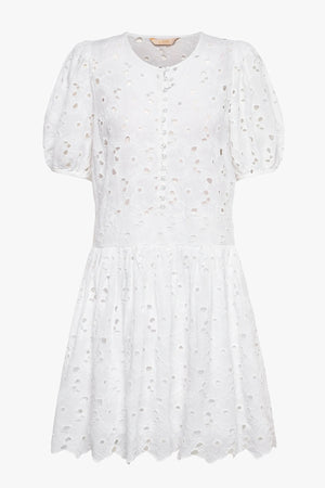 Broderie Anglaise Puffed Dress