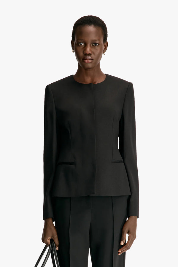Ema Collarless Tailored Jacket