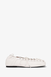 Eyelets Lace Up Ballerina