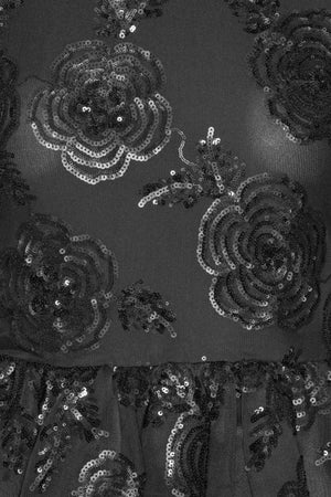 Sequins Ls Bubble Top