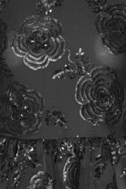 Sequins Ls Bubble Top