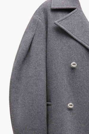 Peacoat Wool Midi Coat