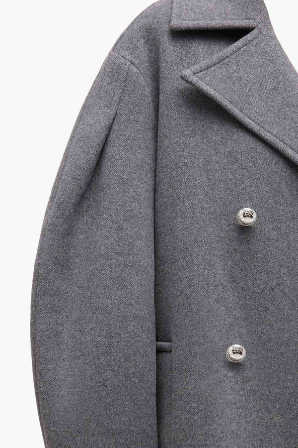 Peacoat Wool Midi Coat