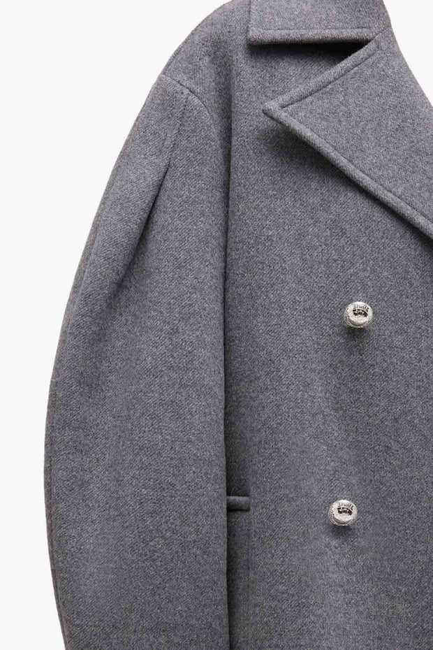 Peacoat Wool Midi Coat