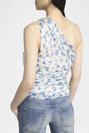 One-Shoulder Draped Top