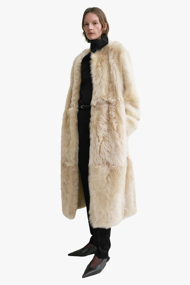 Silky Shearling Coat