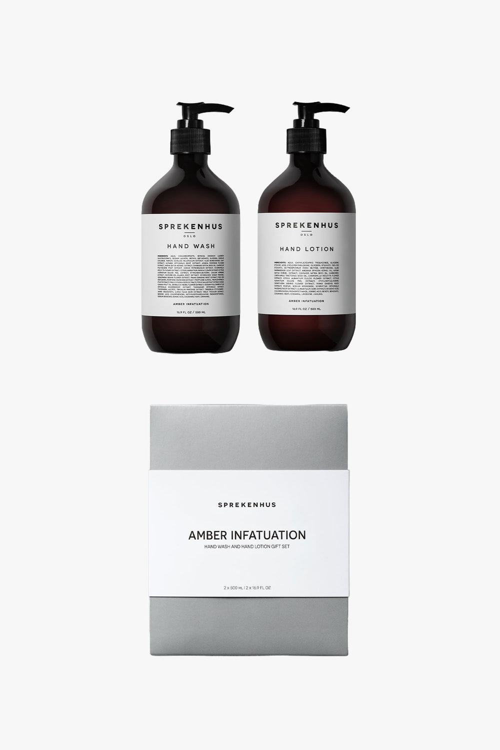 Holiday Hand Wash and Cream Gift Set Amber Infatuation
