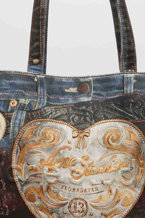 Logo shoulder tote bag