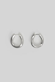 Thorn hoop tiny silver