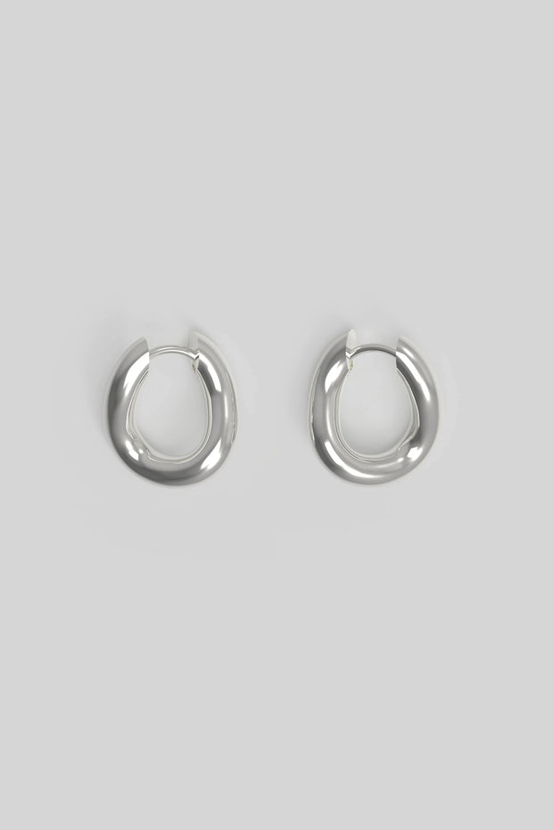 Thorn hoop tiny silver