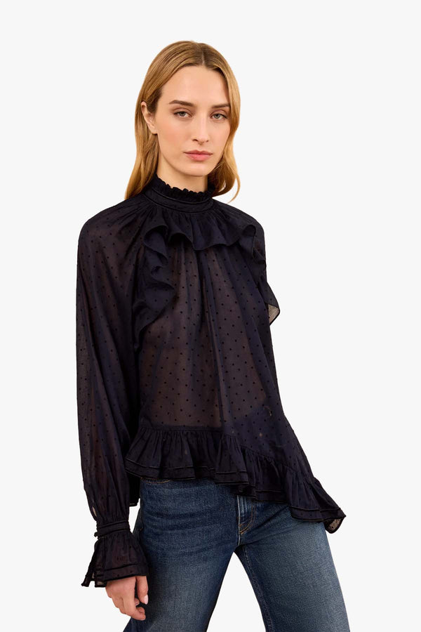 Marcella LS Cotton Blouse