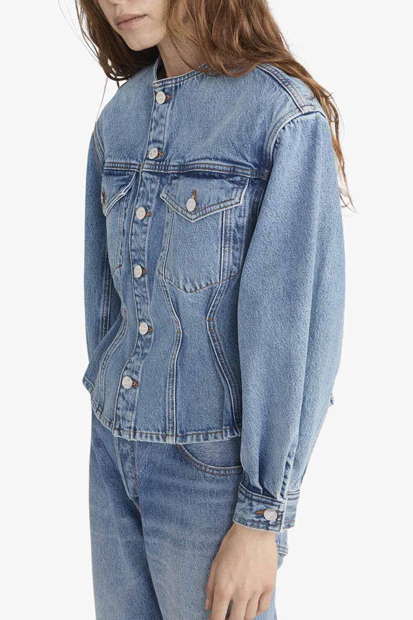 The Nipped Collarless Jacket