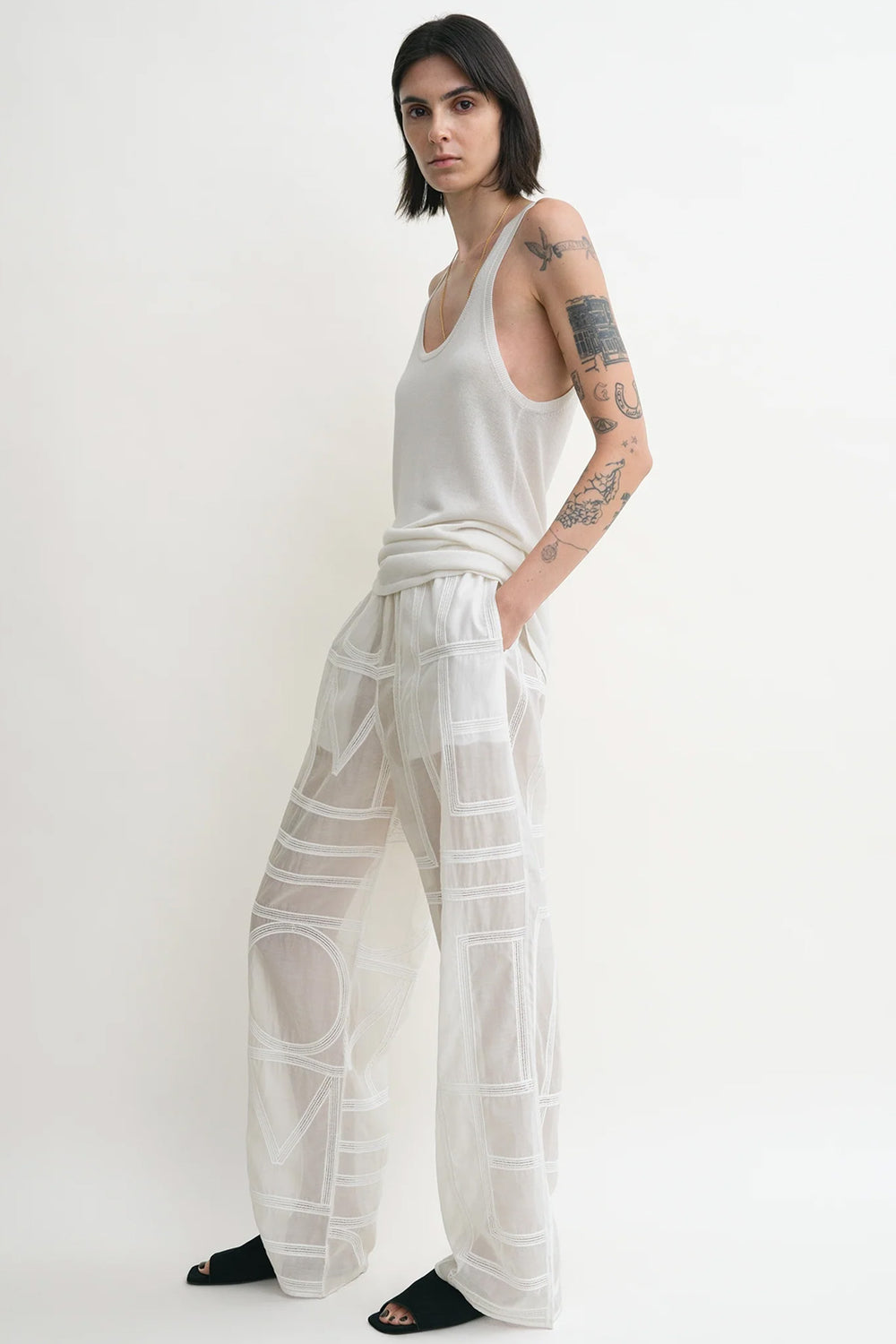 Monogram Crochet PJ Bottoms