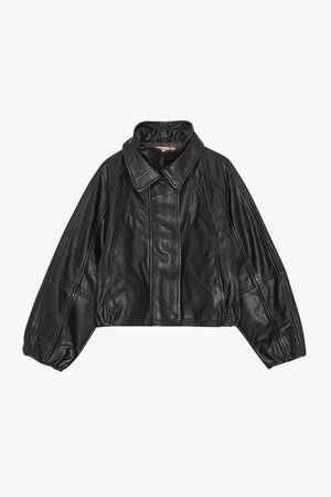Leather Bomber Jacket