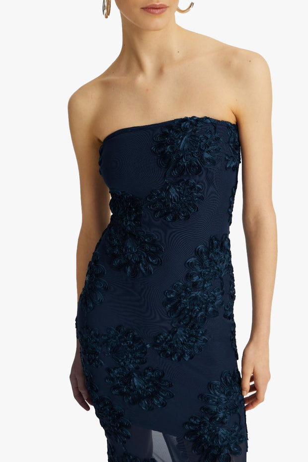 3D Mesh Maxi Dress