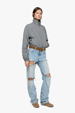 Straight Ripped Jeans