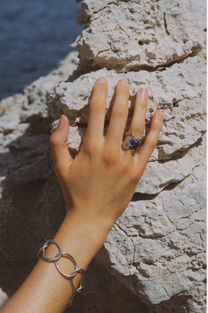 Reef ring Lapis Silver