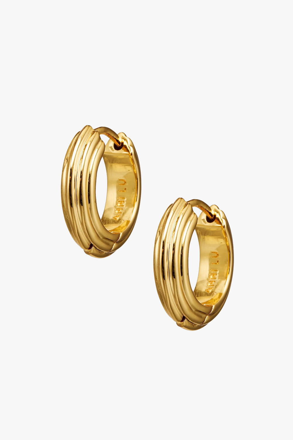 Golden Deco Hoops Petite